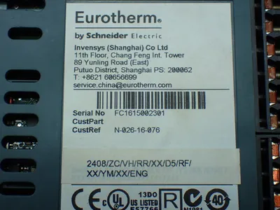 Used EUROTHERM 2408/ZC/VH/RR/XX/D5/RF/XX/YM/XX/ENG Temperature Controls Ohio US | HGR 24 #802961