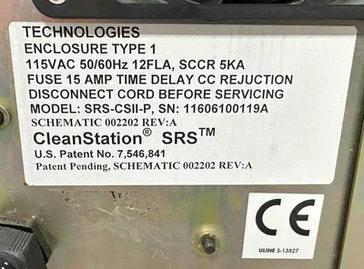 CleanStation CleanStation SRS CS2-P SRS-CSII-P Ultrasonic Cleaners | Fram Fram LLC (11)