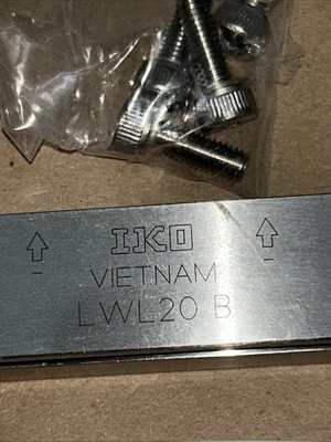 IKO LWL20B Linear Rail Guide ~240mm 9 3/8" L  NNB Fast Shipping! + Warranty