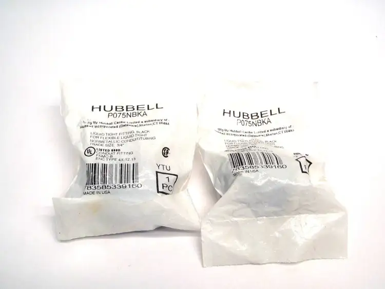 New | in-Stock HUBBELL 3/4" NON-METALLIC LIQUID TIGHT CONDUIT FITTING Electrical Fittings | Maverick Industrial Sales #1120078