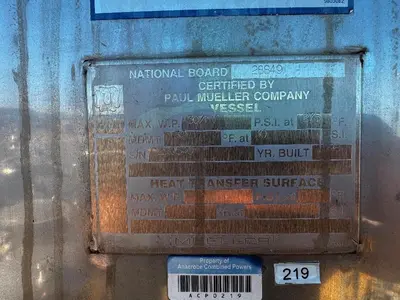 USED 1993 MUELLER 1000 GAL TANK