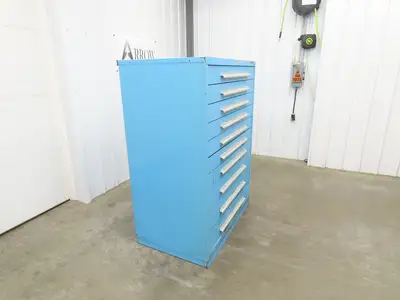 Nu-Era Modular Tool Storage Cabinet 10 Drawer 45x28x61" Stanley Vidmar Lista