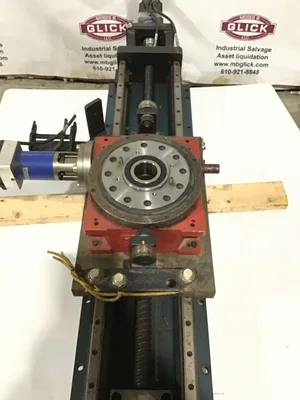 Industrial Linear Motion Slide Assembly w/ Allen Bradley MPL-B330P MJ22AA Motor