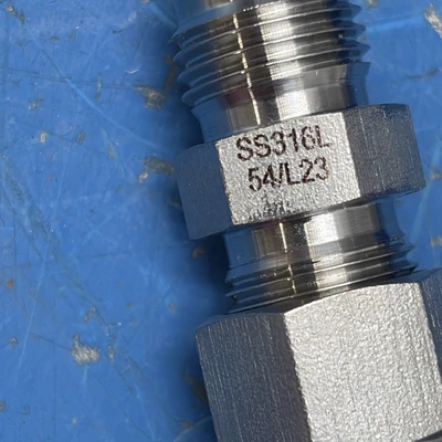 (6) SS 316 3/8”OD Male z54/L23 Straight Connector Tube Fittings NNB + Warranty