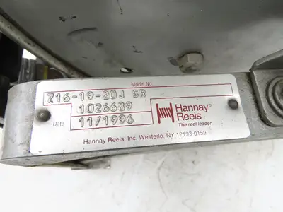 Hannay Reels 716-19-20J SR Retractable Industrial Air Hose Reel 1/2" X 41'