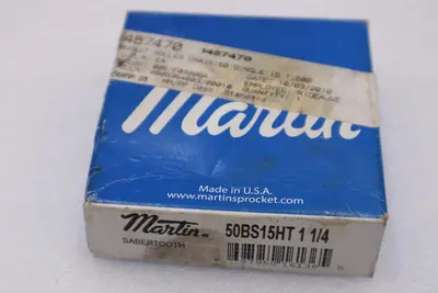 LOT OF 3- NIB MARTIN 50BS15HT 1 1/4 SABERTOOTH SPROCKETS STOCK H415A