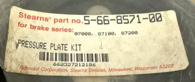 NEW STEARNS 5-66-8571-00 PRESSURE PLATE KIT 87000, 87100, 87200