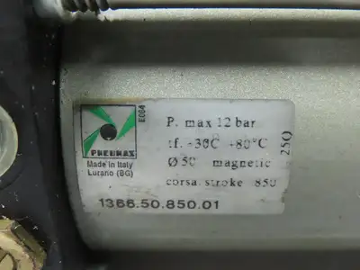 Pneumax 1366.50.850.01 Pneumatic Tie Rod Air Cylinder 50mm Bore 850mm Stroke