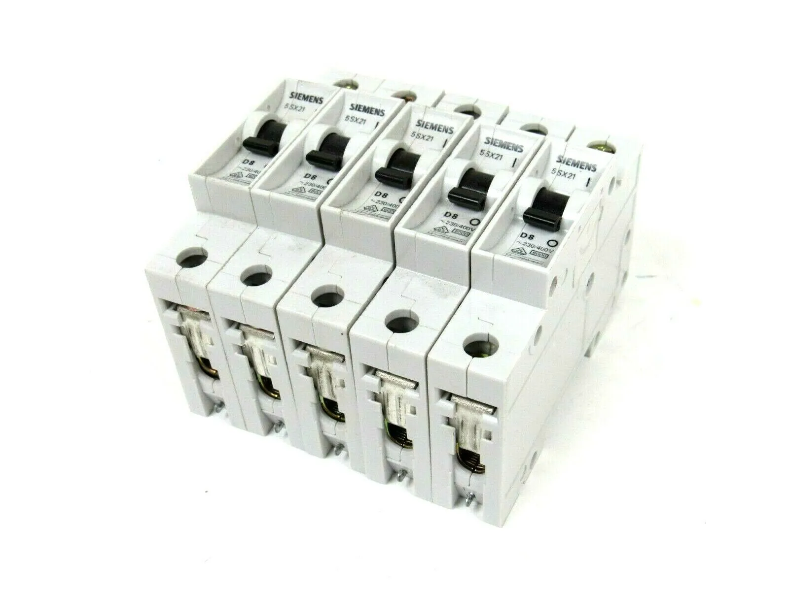 NEW LOT OF 5 SIEMENS 5SX21 CIRCUIT BREAKERS