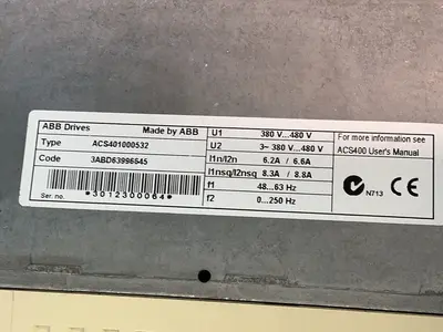 Used ABB ACS401000532 Variable Speed Drives Ohio US | HGR 24 #1406022