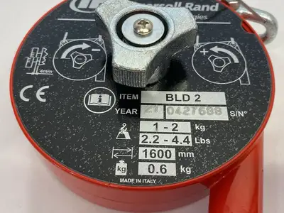 USED INGERSOLL RAND LIGHT-DUTY SPRING BALANCER, 5.2' LIFT, 2.2 - 4.4LBS CAP.