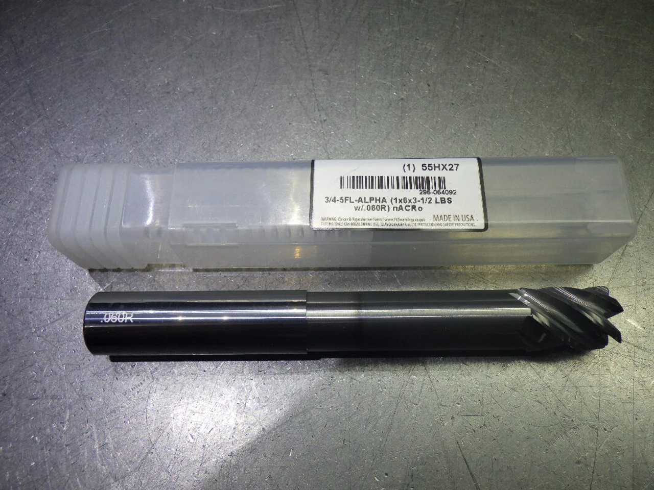 Monster 3/4" 5 Flute Carbide CR Endmill 3/4" Shank .06" R 295-054092 (LOC3582)
