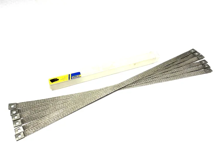 Used HOFFMAN ERICO NVENT ERIFLEX BRAIDED GROUNDING STRAP STAINLESS STEEL Safety Products (Other) | Maverick Industrial Sales #1121363