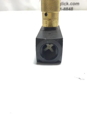 DELTROL EF25S “EASY READ” CARBON STEEL ADJUSTABLE NEEDLE VALVE 3/8″ FNPT