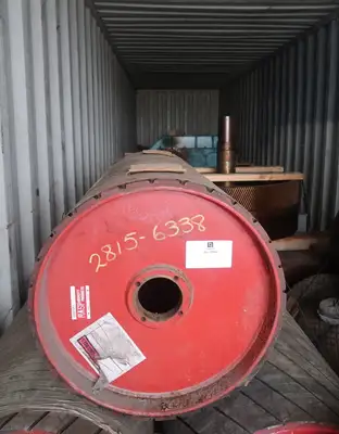 38" x 20.5" Rubber Pulley Lagging, Outside to Outside