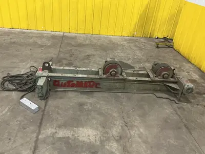 20,000 LB (10 TON) ARONSON MODEL #WRD10 POWERED TANK TURNING ROLLS, DRIVE & IDLER: YOBRO #25144