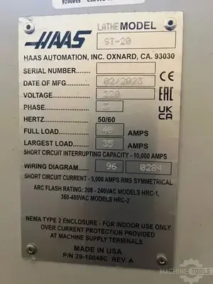 Used 2023 HAAS ST-20 CNC Lathes Arizona US | KD Machinery #1314478