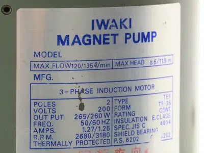 Used IWAKI _UNKNOWN_ Centrifugal Pumps | Arrow Industrial #563381