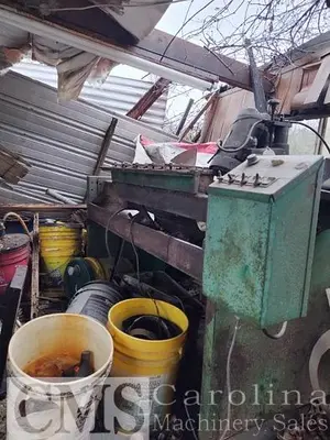 USED JACKSON SHAVING MILL, KNIFE GRINDER, LOG DECK AND CONVEYOR
