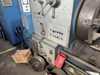 36" X 120" BROADBENT 16" HOLLOW SPINDLE ENGINE LATHE.  STOCK #0889125
