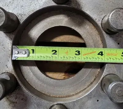 D1-6 LATHE PLATE, 18-1/4" OD, 3" THRU HOLE, 6 PIN D1-6 MOUNT, 4-1/8" HUB ID