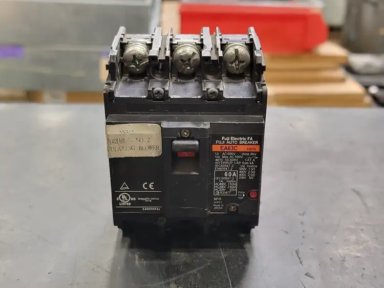 Used FUJI ELECTRIC EA63C Switchgears British Columbia CA | Lenmark #241664