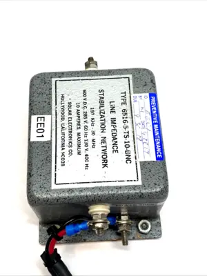 Used SOLAR ELECTRONICS LISN 5A SINGLE-PHASE 150 KHZ-65 MHZ BNC Electrical Testers Michigan US | Maverick Industrial Sales #1398919