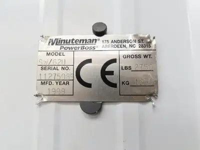 PowerBoss Minuteman SW/62U Hydraulic Cylinder For Industrial Sweeper 1/4" NPT