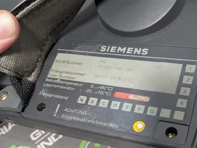 Siemens 6FC5403-0AA00-0AA1 SINUMERIK HT 8 Handheld Terminal Used