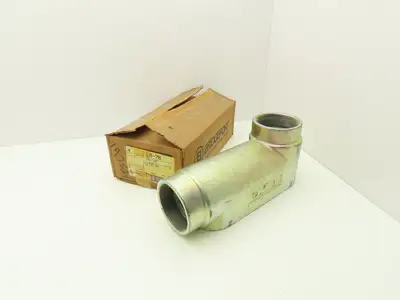 Bridgeport LB-70 4" Hub Malleable Iron LB Conduit Body Threaded Rigid