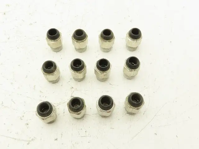Parker W68PLP-10M-6R Prestolok Push To Connect 10mm x 3/8" BSPT Lot of 12