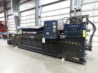 MaxPak Horizontal Cardboard Box Baler 48x42x72" Compactor Recycler 30Hp 460V