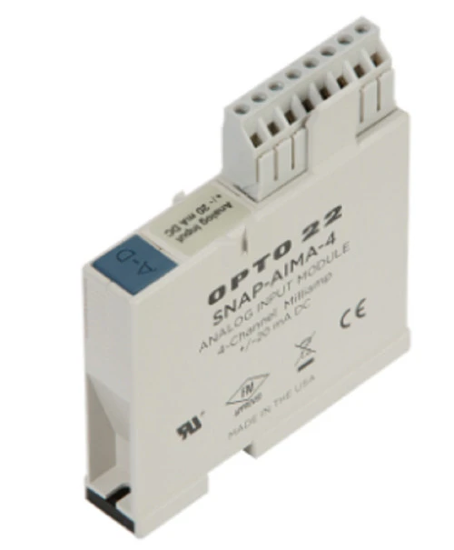 Opto 22 SNAP-AIMA-4 SNAP 4-Ch -20mA to +20mA Analog Current Input Module [New]