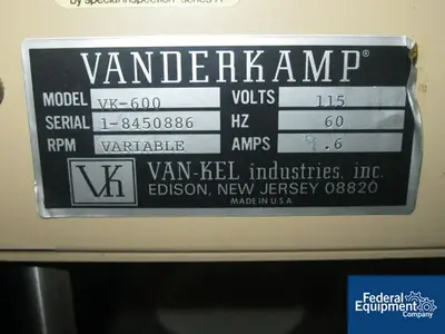 USED Van De Kemp Vanderkamp 600 Dissolution Tester