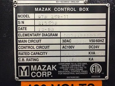 USED 2009 MAZAK NEXUS QTN 250-II/1500