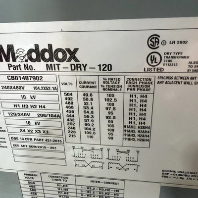 NEW Maddox MIT-DRY-120