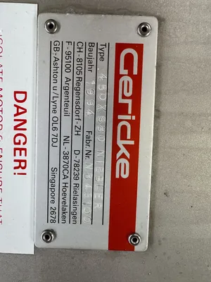 USED GERICKE 450 x 680 Nibbler