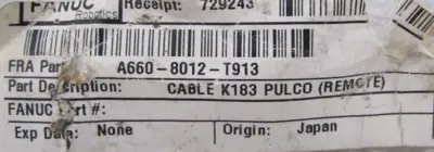 NEW FANUC A660-8012-T913 CABLE A6608012T913