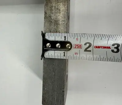 Unbranded Lathe Tool Rest ~  10" x 2" x 1" ~ w/ 1/2" Holes (5950)