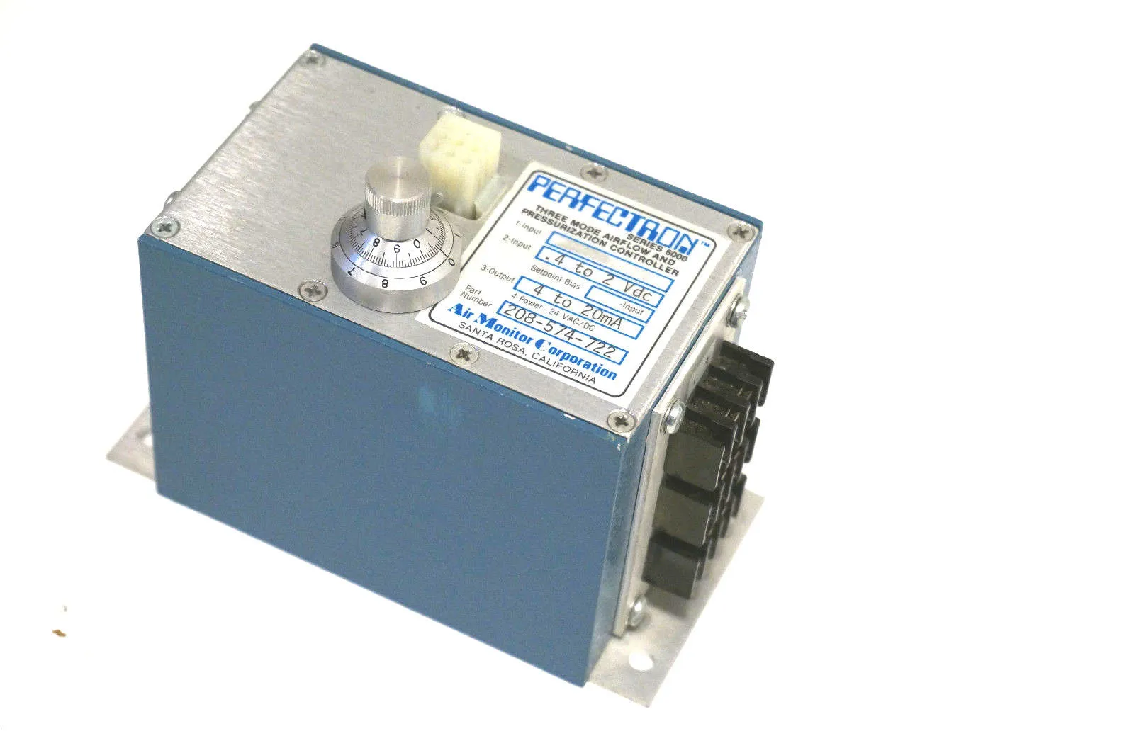 AIR MONITOR CORPORATION 208-574-722 AIRFLOW & PRESSURE CONTROLLER 208574722