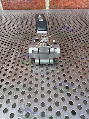 USED SVF -F. C. I. R86666ATSE BALL VALVE 1500 PSI W/ 1/4" THREADED FITTING