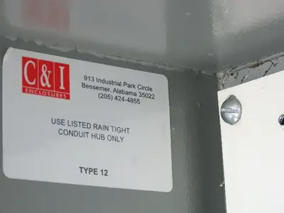 C & I Electrical Enclosure 16x14x8" Backplate Wall Mount 3Ph Disconnect Lot of 2