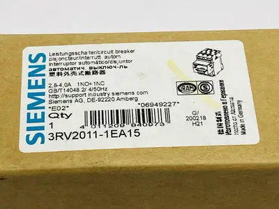 3RV2011-1EA15 | Siemens  Sirius Motor Protection Circuit Breaker 2.8-4A 600V - New Other