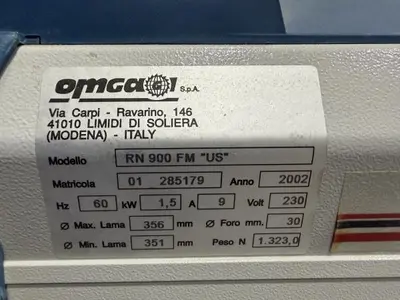 Used OMGA RN End Matchers Pennsylvania US | RT Machine Company #1293478