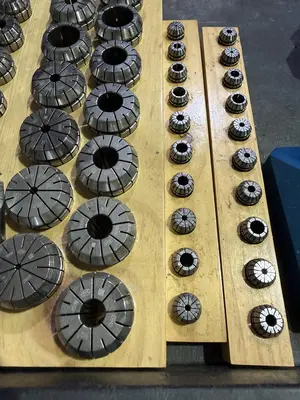 Large Lot of Various Size Collets ER-32, ER-40, ER-16