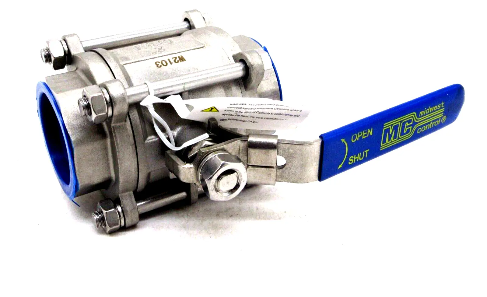 NEW MIDWEST CONTROL 1000CWP BALL VALVE 2" CF8M