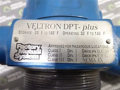 Air Monitor Corporation / Veltron 29902 DPT-plus Pressure Transmitter Used