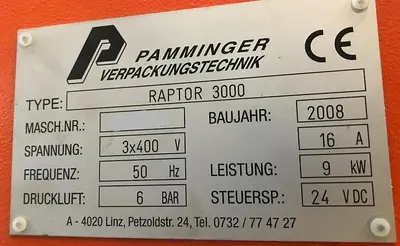 USED 2008 PAMMINGER RAPTOR 3000