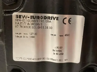 New | in-Stock SEW-EURODRIVE KA 37/T AQH100/3 Gearmotors | Surplus Asset Holdings #1226790