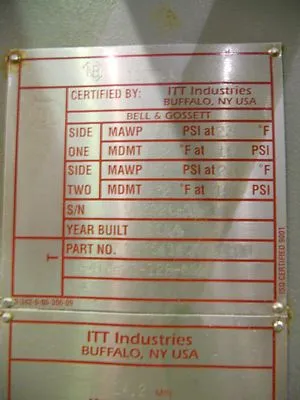 Used ITT P43 Heat Exchangers Ohio US | Equipment Recovery Corp. #1330499